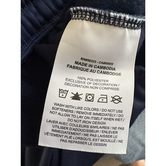 Nike Pants Youth Boys Size XL Xlarge Navy Blue Therma-Fit Elastic Drawstring - Picture 4 of 4